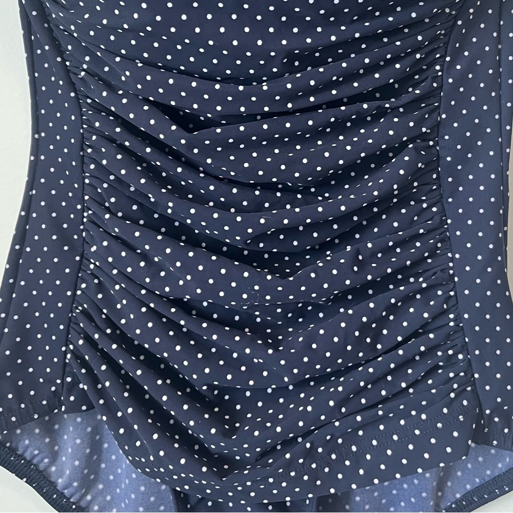MIRACLESUIT Spellbound pin point Polka Dot Halter One Piece Swimsuit S - Picture 4 of 16